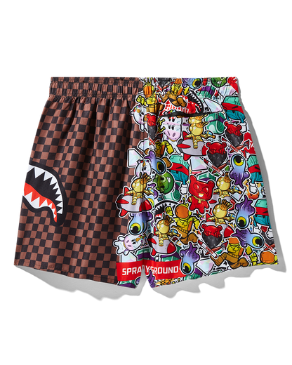 SPRAYGROUND® SWIM STICKER CREW SWIM SHORTS