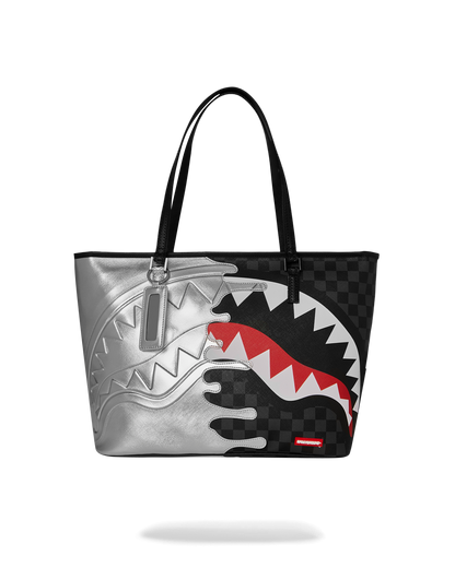 SPRAYGROUND® TOTE SILVER SIDE DRIP TOTE