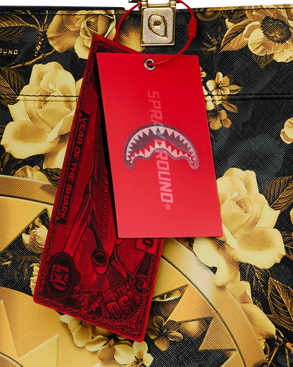SPRAYGROUND® TOTE GOLD FLORAL REMIX TORTUGA TOTE