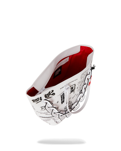 SPRAYGROUND® TOTE LFW SKETCHED BLACK AND WHITE TOTE