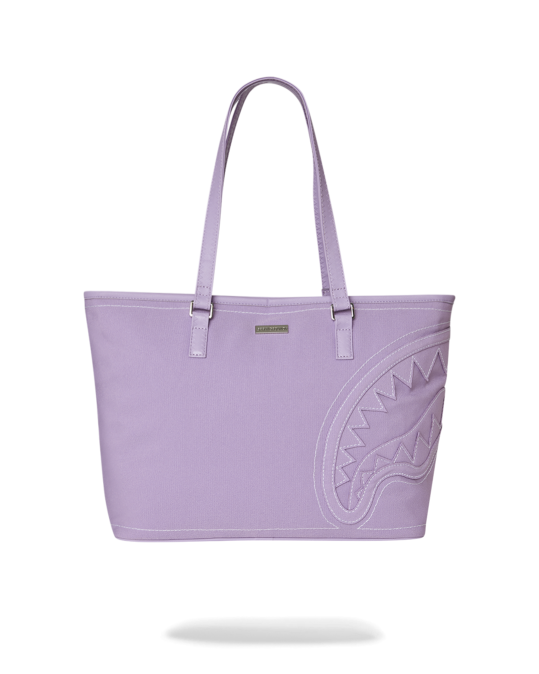 SPRAYGROUND® TOTE PURPLE CANVAS STITCH TOTE