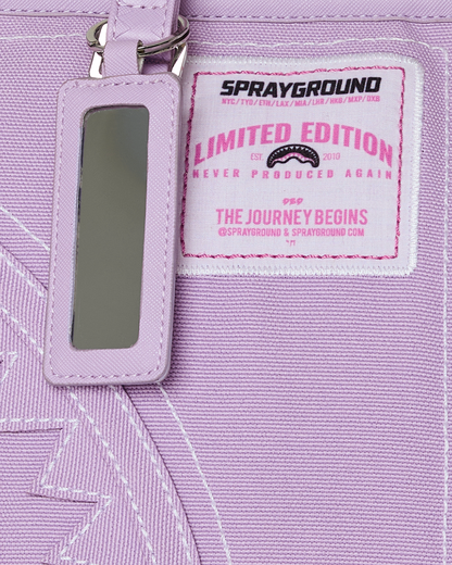 SPRAYGROUND® TOTE PURPLE CANVAS STITCH TOTE