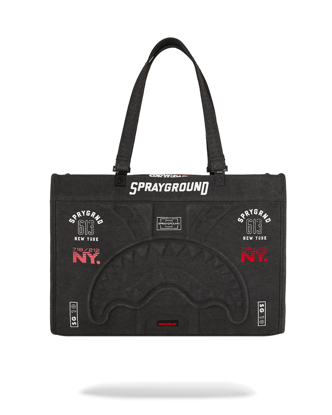 SPRAYGROUND® TOTE GRID LOCKED TORTUGA TOTE