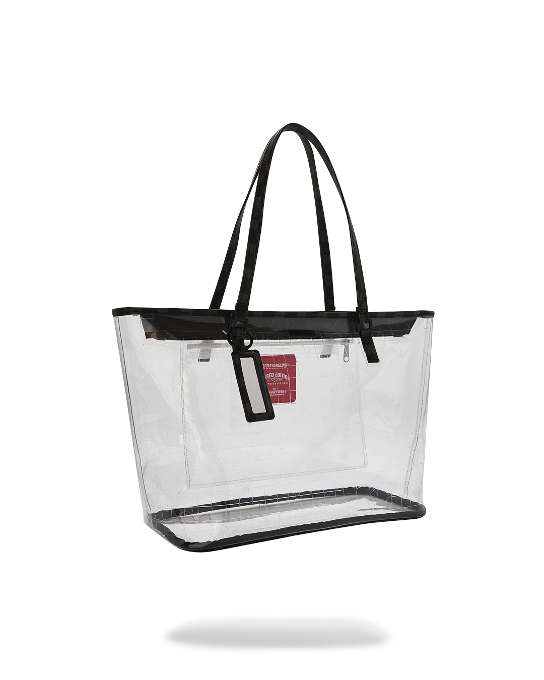 SPRAYGROUND® TOTE DRIP CHECK FULLY CLEAR TOTE