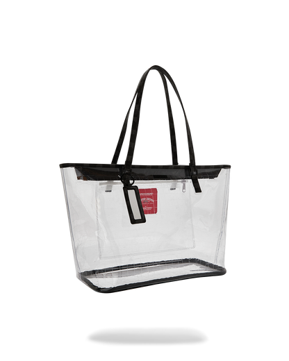 SPRAYGROUND® TOTE DRIP CHECK FULLY CLEAR TOTE