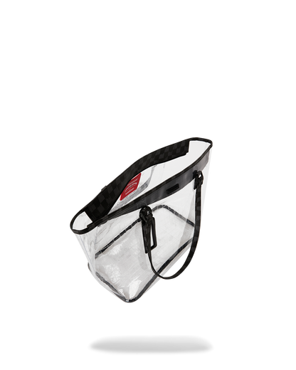 SPRAYGROUND® TOTE DRIP CHECK FULLY CLEAR TOTE