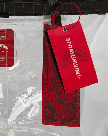 SPRAYGROUND® TOTE DRIP CHECK FULLY CLEAR TOTE
