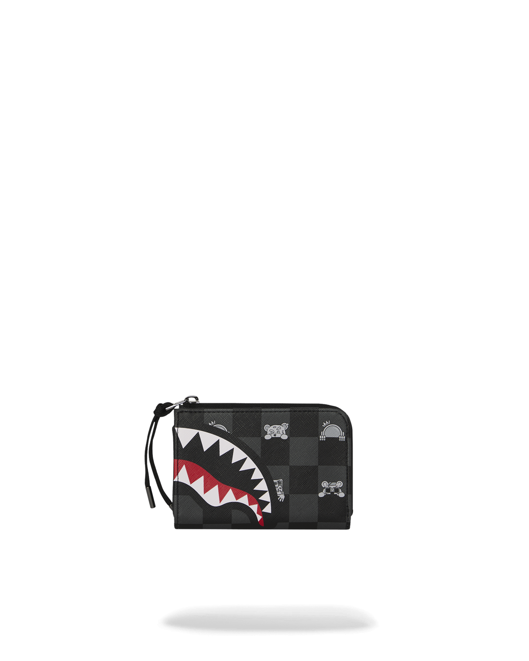 SPRAYGROUND® WALLET GRAY PEEKING CHARACTER CHECK WALLET