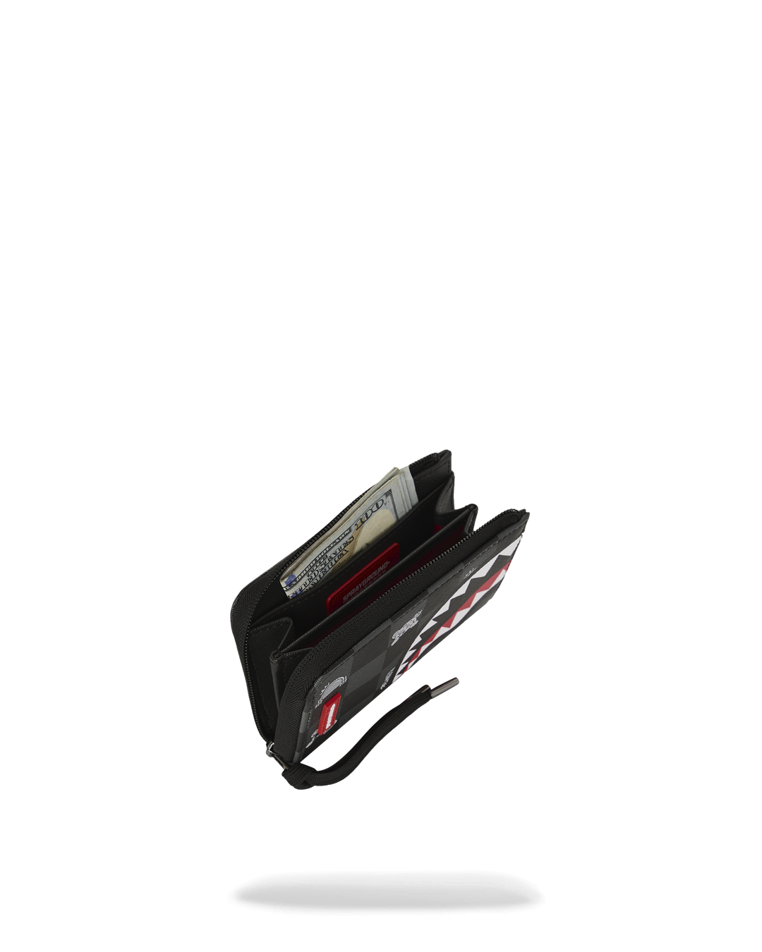 SPRAYGROUND® WALLET GRAY PEEKING CHARACTER CHECK WALLET