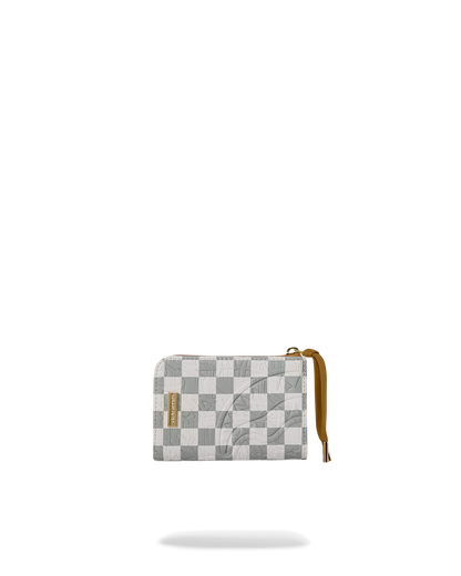 SPRAYGROUND® WALLET GRAFF EMBOSSED CREAM CHECK WALLET