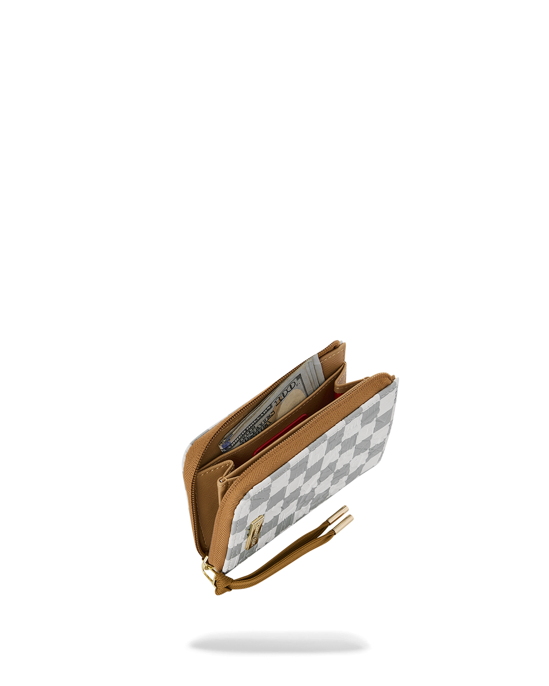 SPRAYGROUND® WALLET GRAFF EMBOSSED CREAM CHECK WALLET