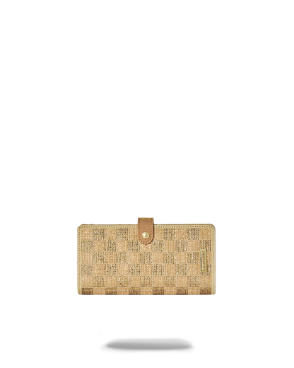 SPRAYGROUND® WALLET 2 TONE GOLD TRINITY SINGLE FOLD WALLET