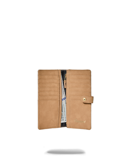 SPRAYGROUND® WALLET 2 TONE GOLD TRINITY SINGLE FOLD WALLET