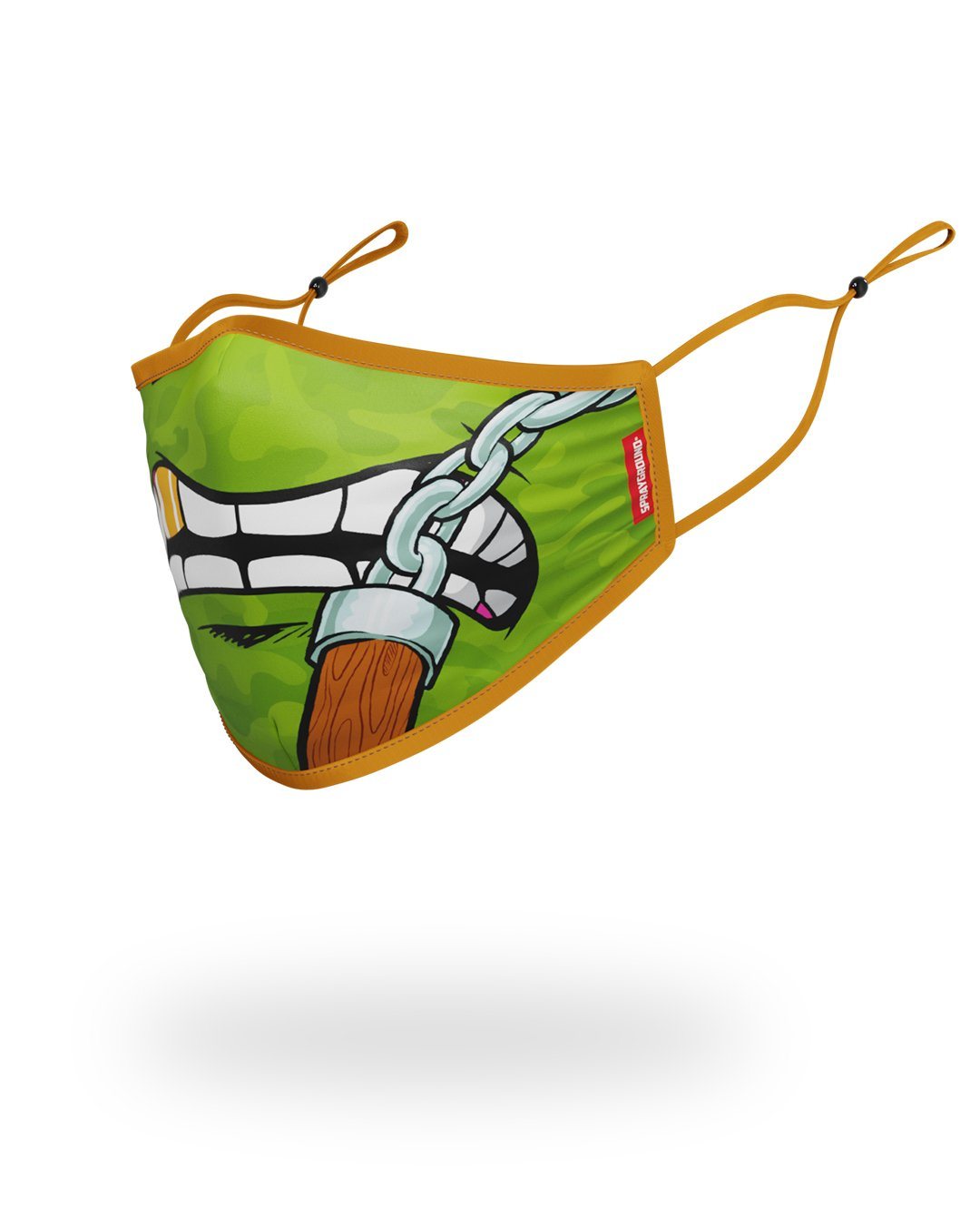 SPRAYGROUND® FASHION MASK ADULT TMNT: MICHELANGELO SHARK FORM FITTING FACE-COVERING
