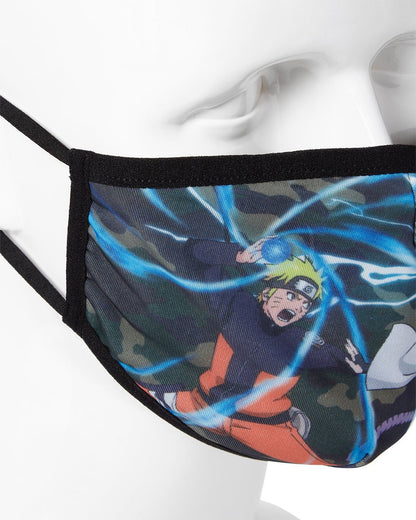 SPRAYGROUND® FASHION MASK ADULT NARUTO VS SASUKE FORM FITTING FACE-COVERING