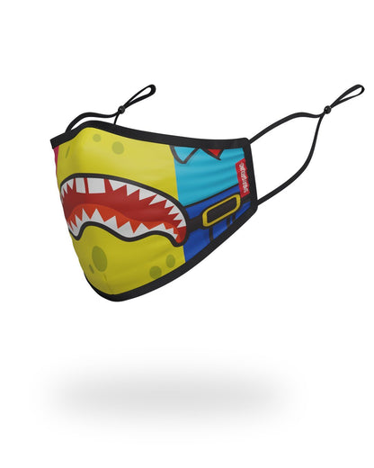 SPRAYGROUND® FASHION MASK ADULT SPONGEBOB OG SHARK FORM FITTING FACE-COVERING