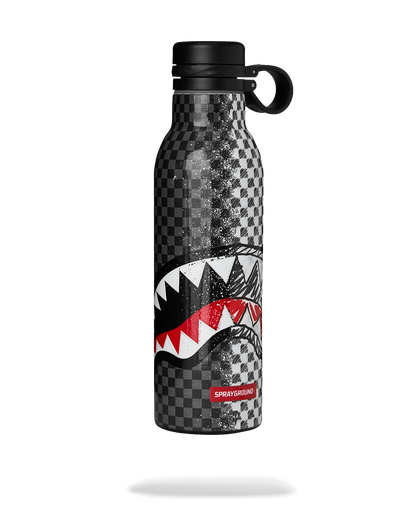 SPRAYGROUND® WATER BOTTLE DOODLE CHECK SPLIT WATER BOTTLE