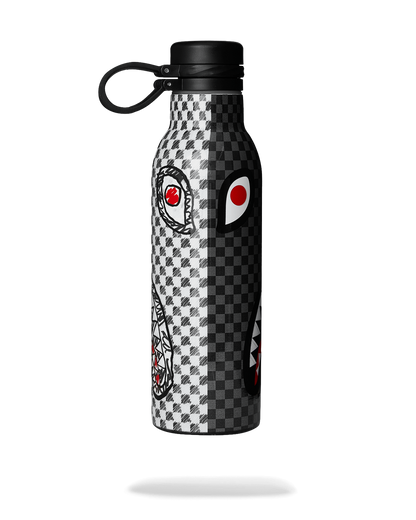 SPRAYGROUND® WATER BOTTLE DOODLE CHECK SPLIT WATER BOTTLE