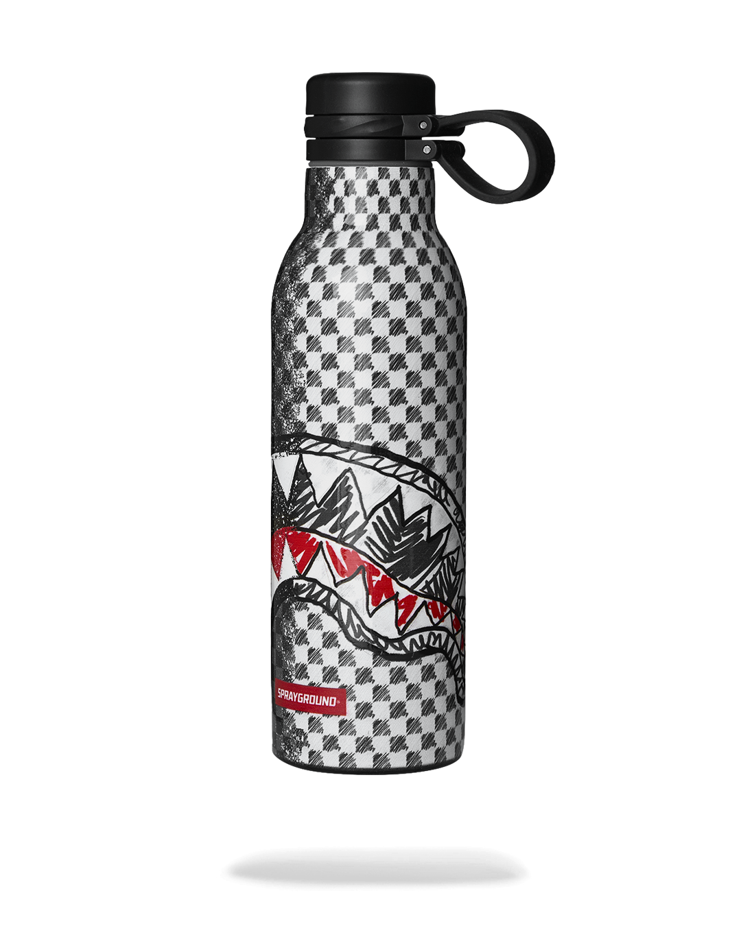 SPRAYGROUND® WATER BOTTLE DOODLE CHECK SPLIT WATER BOTTLE