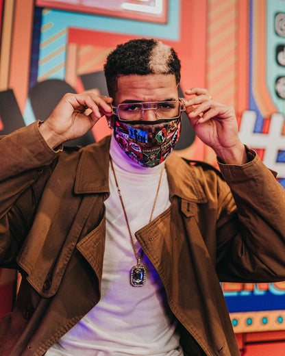 SPRAYGROUND® FACE MASK GLOBAL MOGUL FACE MASK
