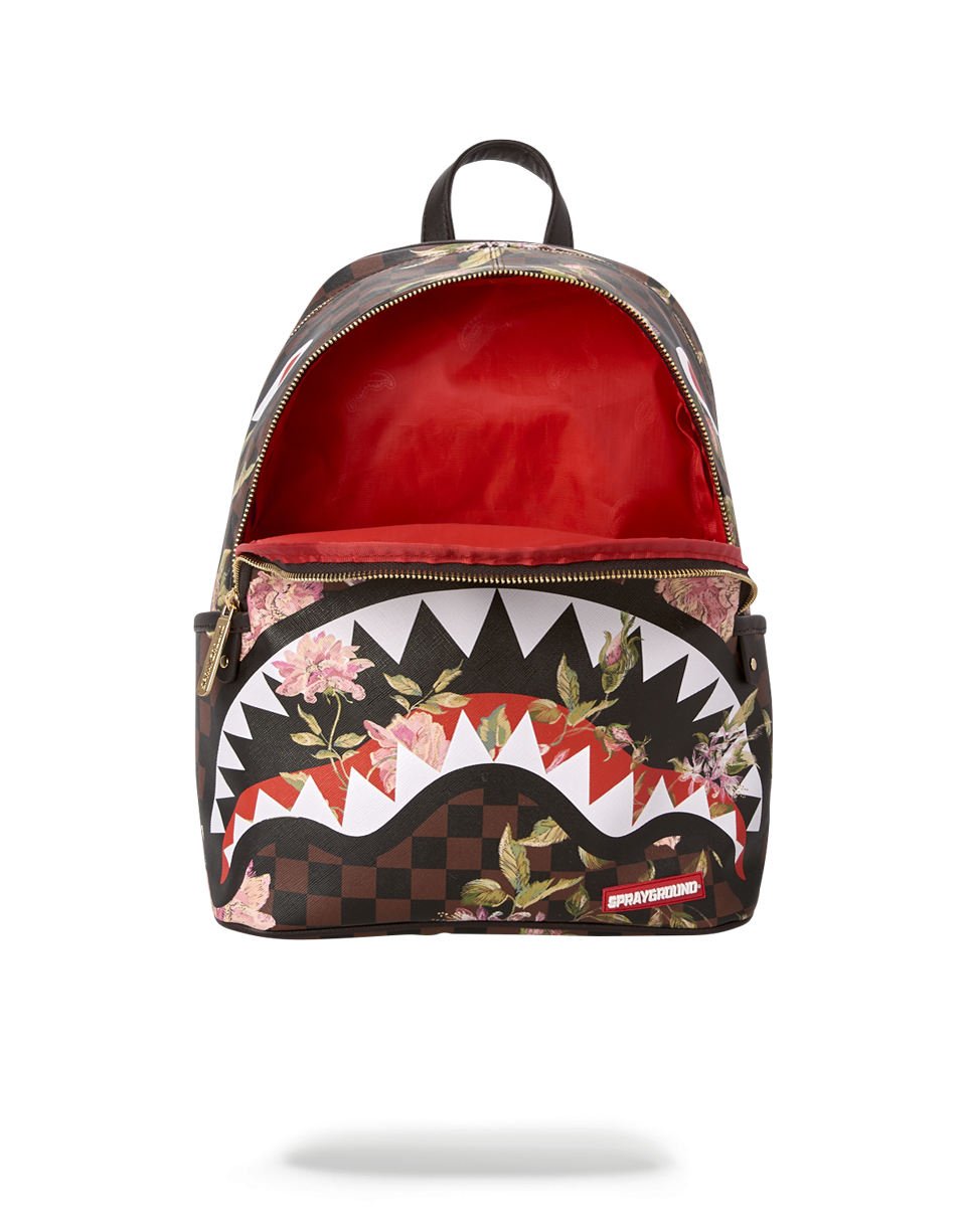 SPRAYGROUND® BACKPACK SHARKFLOWER SAVAGE BACKPACK (SMALLER MORE ELEGANT BACKPACK)