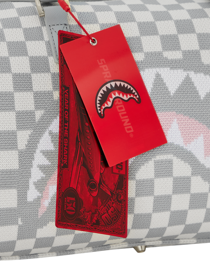 SPRAYGROUND® DUFFLE KNIT SHARKS IN PARIS IN CREAM MINI DUFFLE