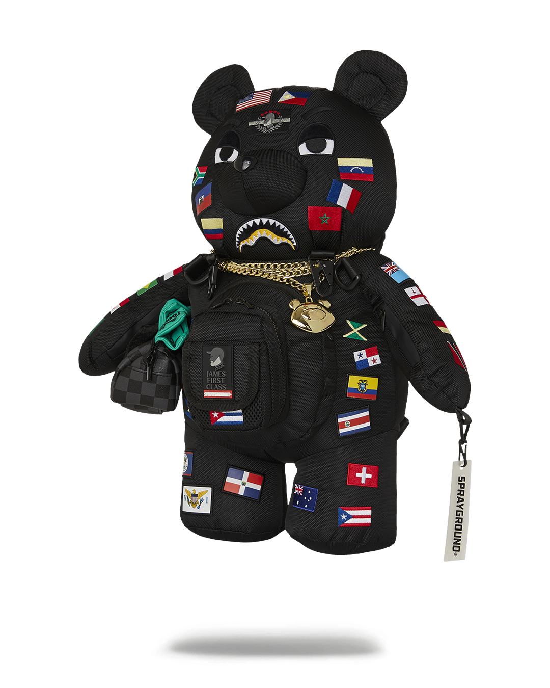 SPRAYGROUND® BACKPACK JAMES FLAGS MONEY BEAR BACKPACK