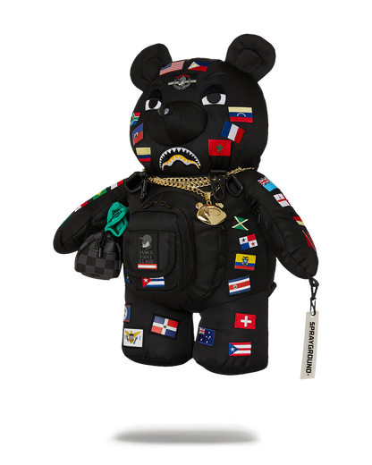 SPRAYGROUND® BACKPACK JAMES FLAGS MONEY BEAR BACKPACK