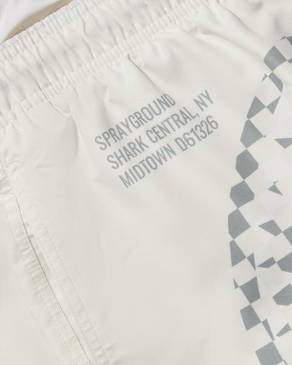 SPRAYGROUND® SWIM CREAM CHECK SHARK CENTRAL SWIM SHORTS