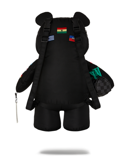 SPRAYGROUND® BACKPACK JAMES FLAGS MONEY BEAR BACKPACK