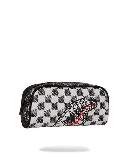 SPRAYGROUND® POUCH SCRIBBLE DRIBBLE CHECK POUCH