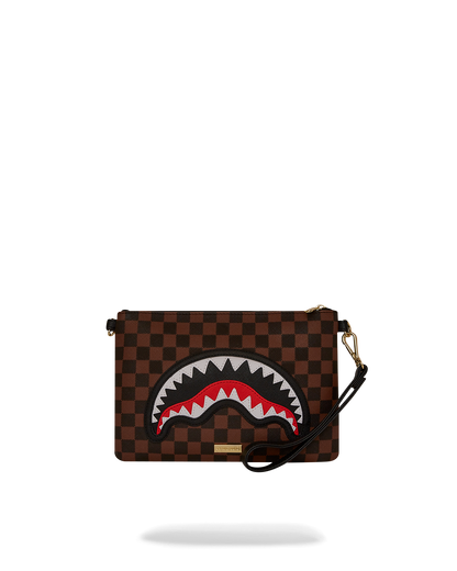 SPRAYGROUND® POUCHETTE SAWTOOTH SHARKS IN PARIS CROSSOVER CLUTCH