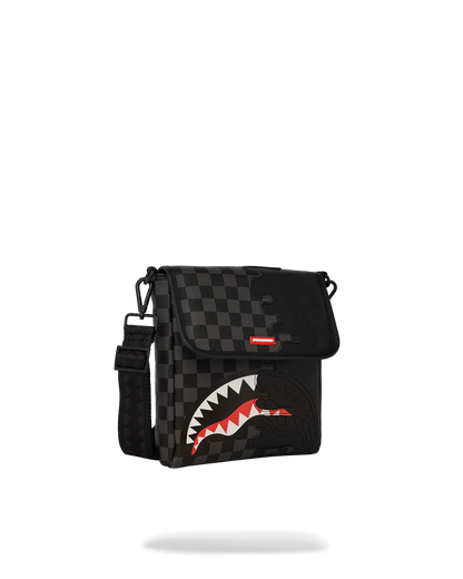 SPRAYGROUND® SLING UNFINISHED SHARK MESSENGER SLING BAG
