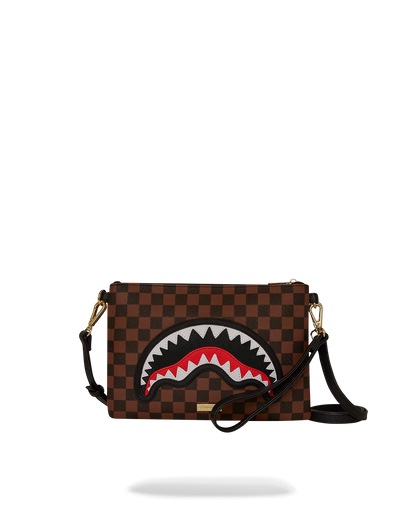 SPRAYGROUND® POUCHETTE SAWTOOTH SHARKS IN PARIS CROSSOVER CLUTCH