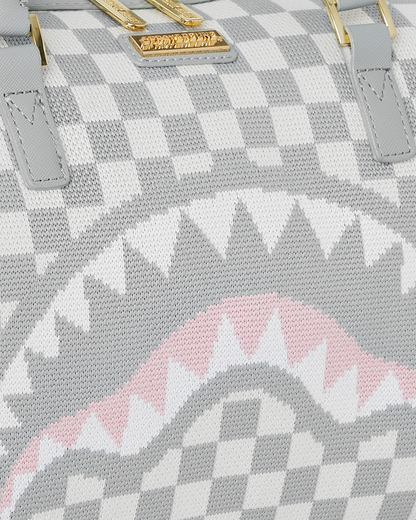 SPRAYGROUND® DUFFLE KNIT SHARKS IN PARIS IN CREAM MINI DUFFLE