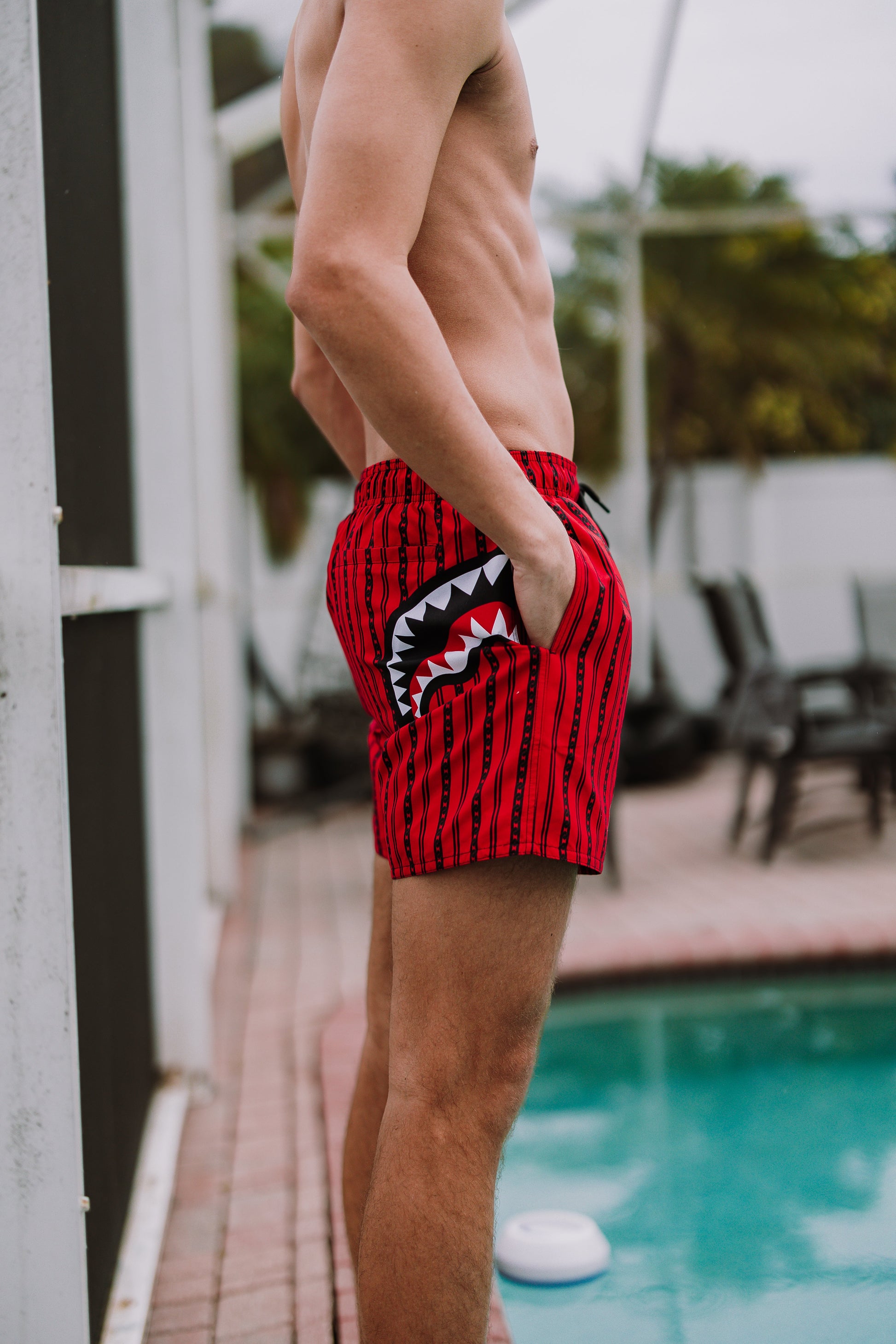 SPRAYGROUND® SWIM REVERSE SHARKS IN PARIS 2.0 SWIM SHORTS