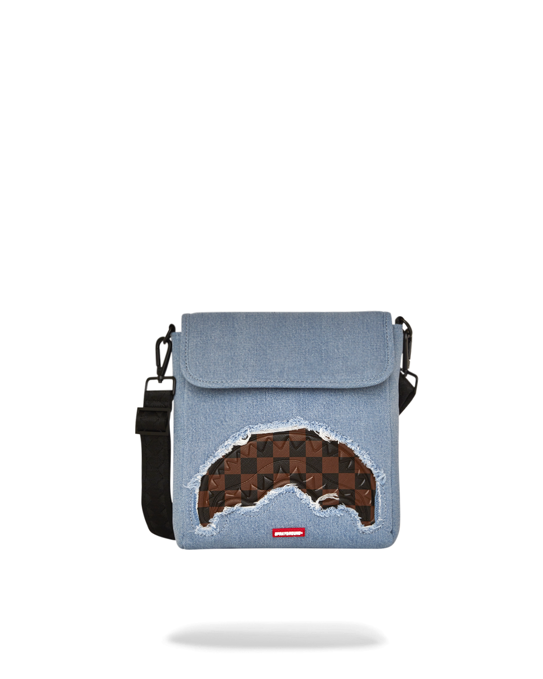SPRAYGROUND® SLING DENIM SHARK MESSENGER SLING