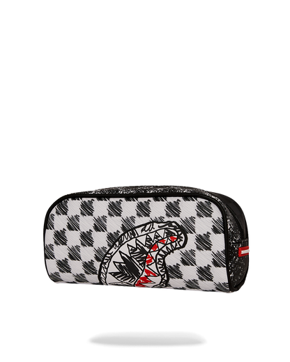 SPRAYGROUND® POUCH SCRIBBLE DRIBBLE CHECK POUCH