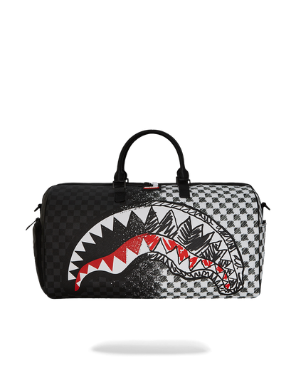 SPRAYGROUND® DUFFLE SCRIBBLE DRIBBLE CHECK DUFFLE