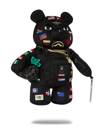 SPRAYGROUND® BACKPACK JAMES FLAGS MONEY BEAR BACKPACK