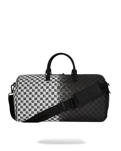 SPRAYGROUND® DUFFLE SCRIBBLE DRIBBLE CHECK DUFFLE