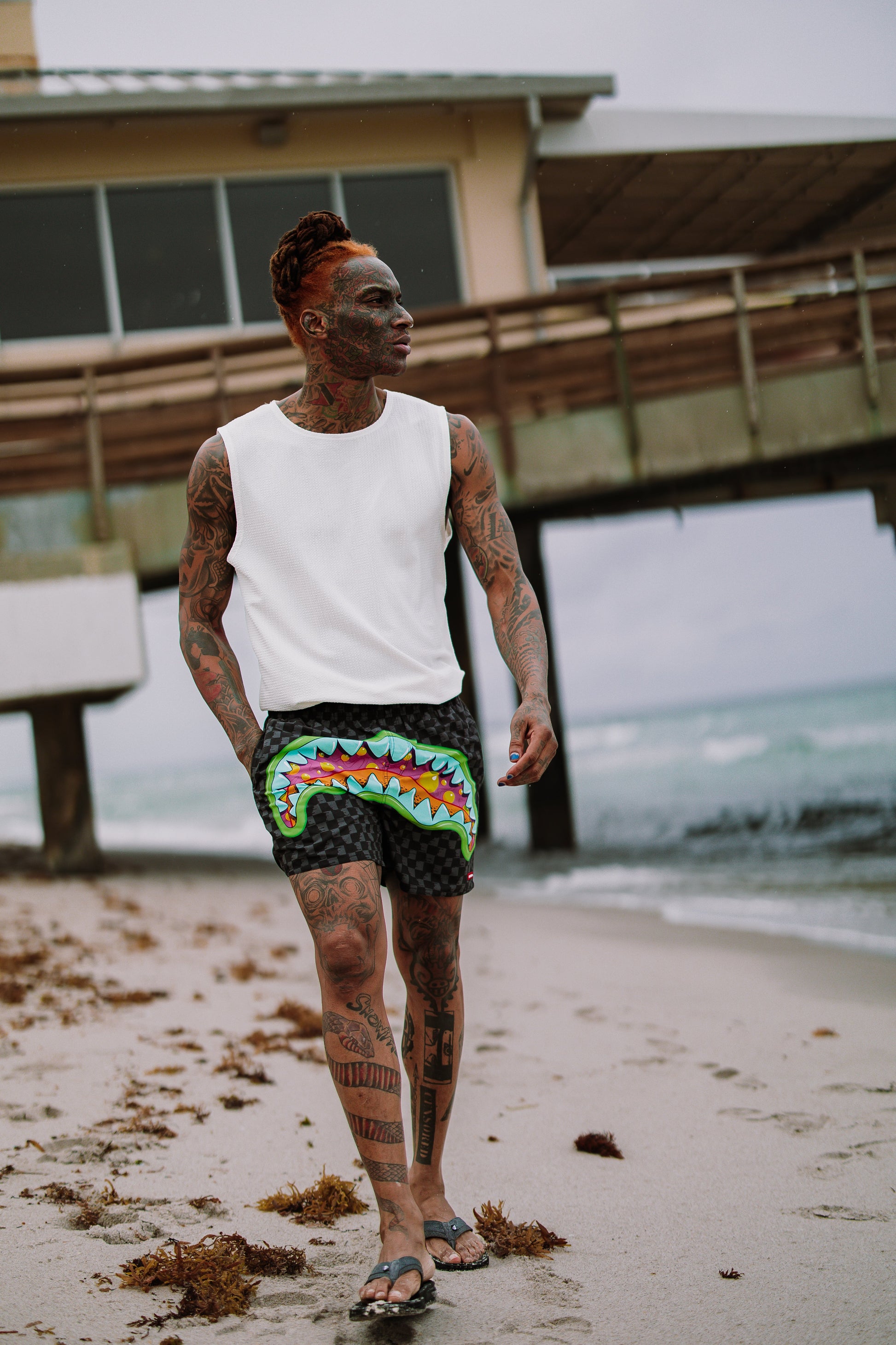SPRAYGROUND® SWIM SLIME TAKEOVER SWIM SHORTS