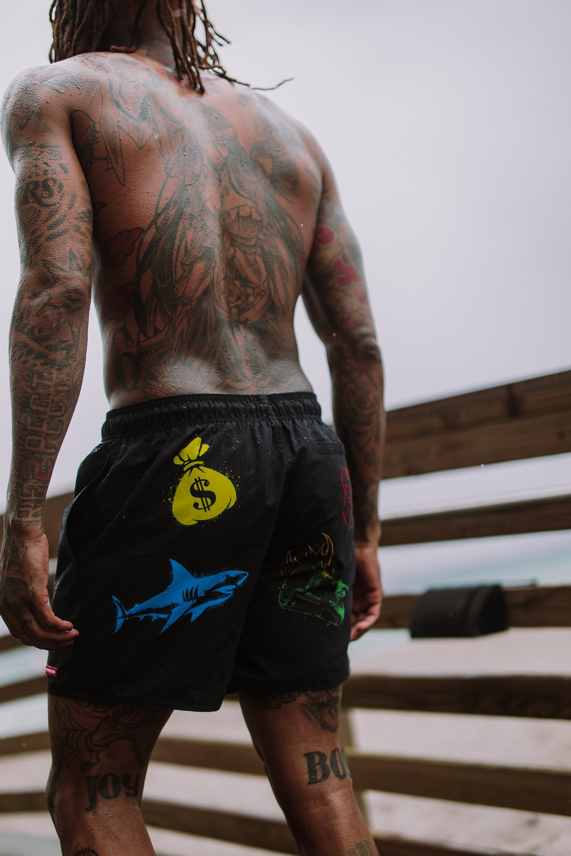 SPRAYGROUND® SWIM SPRAYPAINT YOUR OWN SPRAYGROUND SWIM SHORTS