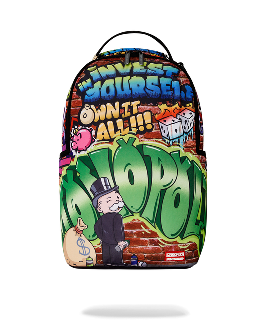 SPRAYGROUND® BACKPACK MONOPOLY GRAFFITI GOLD RUSH DLXR BACKPACK