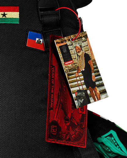 SPRAYGROUND® BACKPACK JAMES FLAGS MONEY BEAR BACKPACK