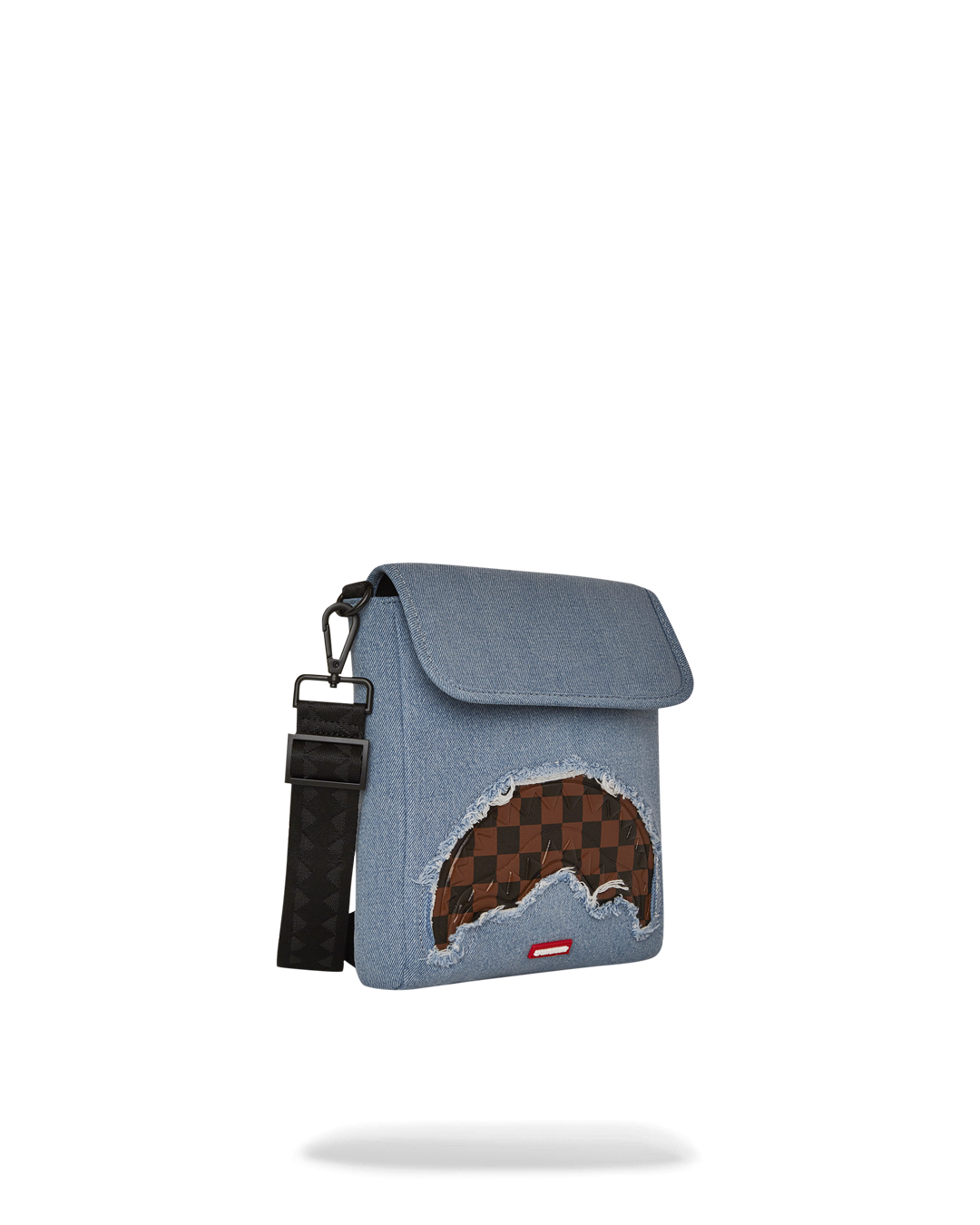 SPRAYGROUND® SLING DENIM SHARK MESSENGER SLING