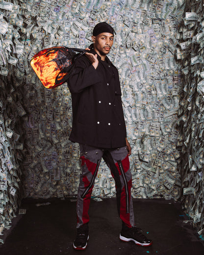 SPRAYGROUND® DUFFLE FIRE & ICE SHARK DUFFLE
