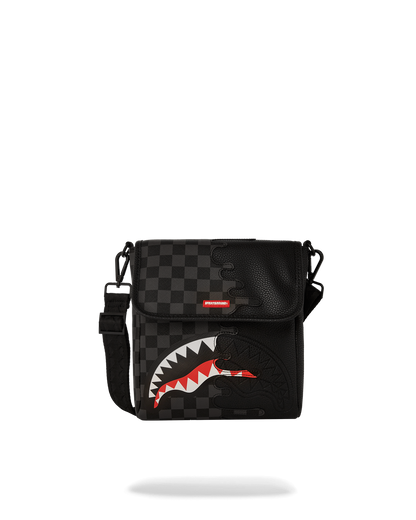 SPRAYGROUND® SLING UNFINISHED SHARK MESSENGER SLING BAG