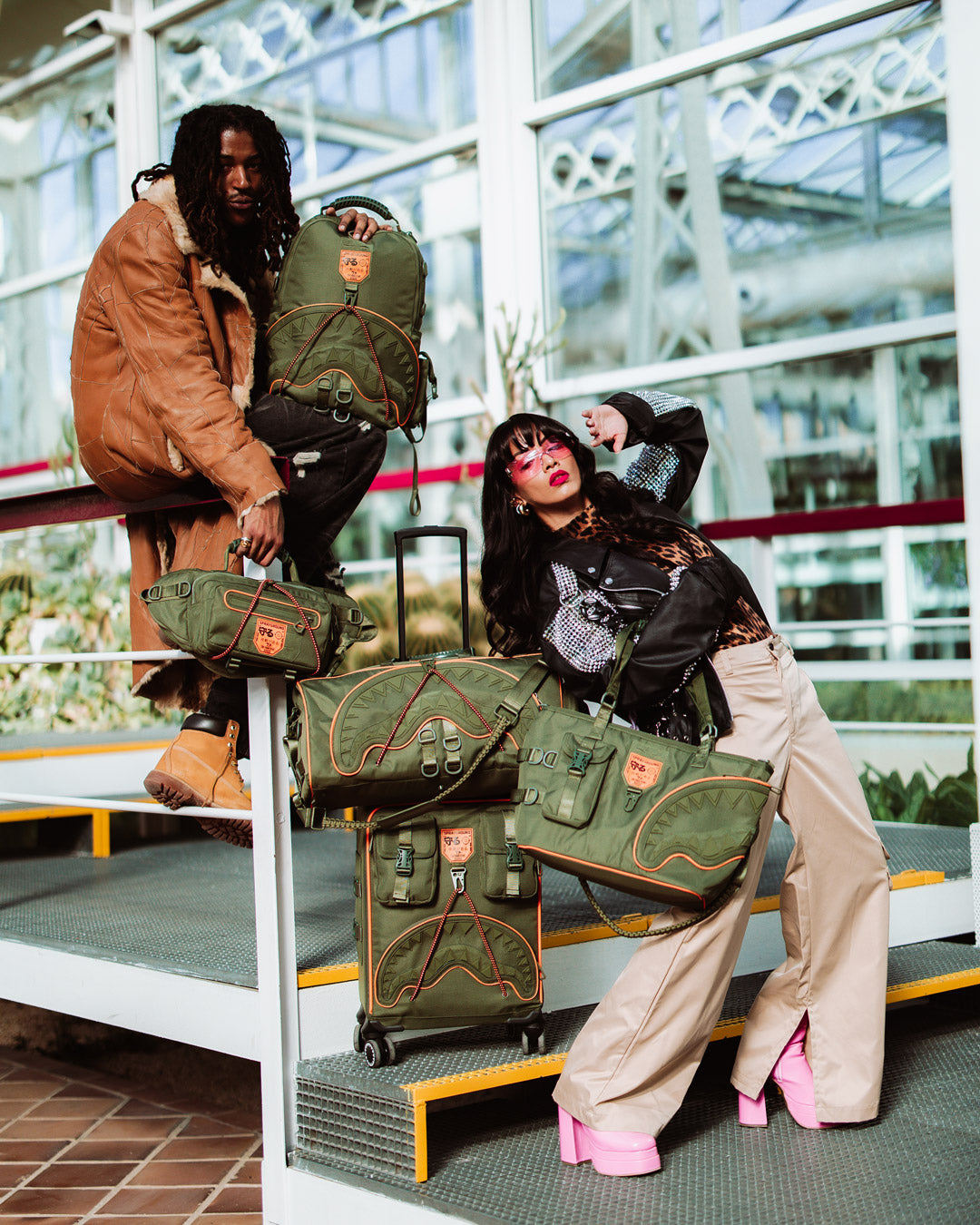 SPRAYGROUND® LUGGAGE SPECIAL OPS SHARK SQUAD CARRY-ON LUGGAGE