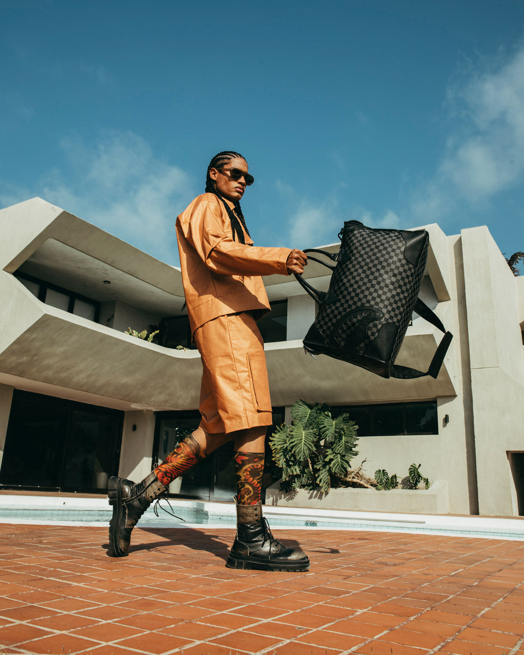 SPRAYGROUND® DUFFLE MIDNIGHT CHATEAU PYRAMID DUFFLE